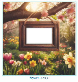 flower photo frame 2243